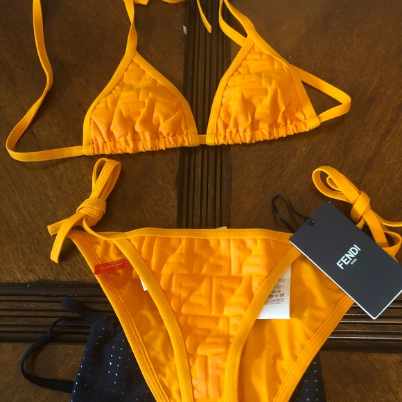 New Fendi Bikini Orange 44IT - Picture 5 of 6